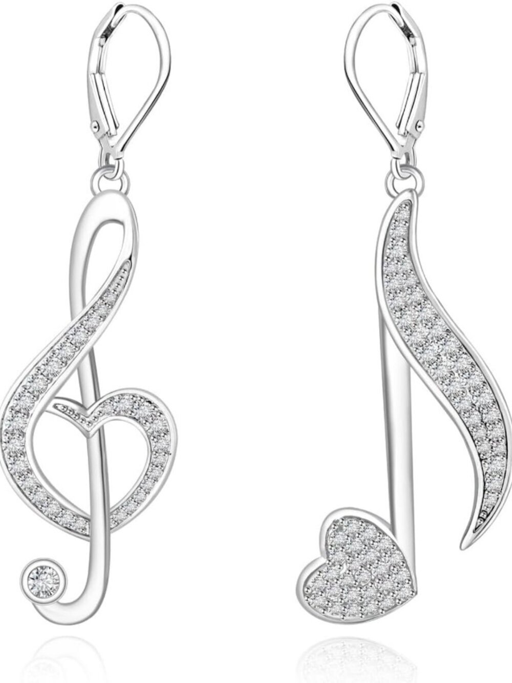 Musical Instrument Dangle Earrings - Violin, Clarinet, Trumpet, Treble Clef